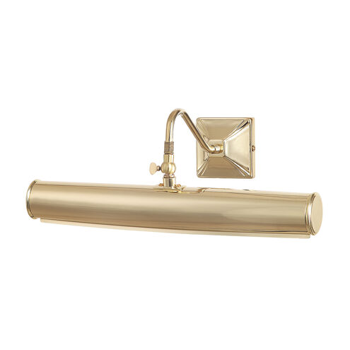 Leo 80 watt 14 inch Polished Brass Picture Light Wall Light